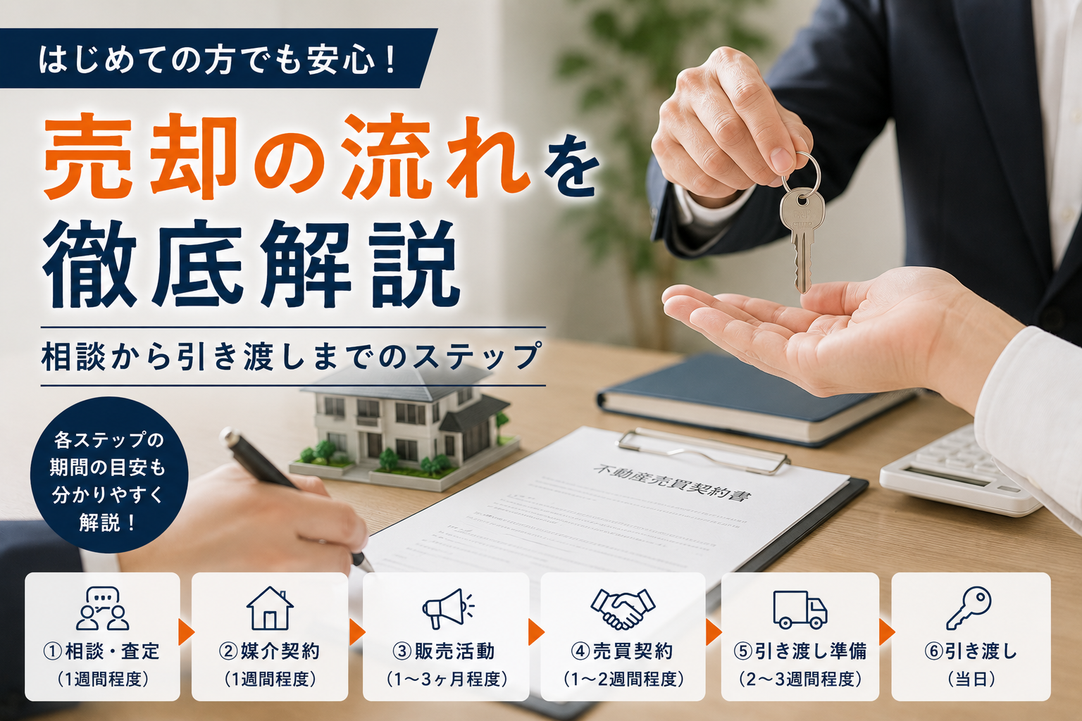売却の流れを徹底解説｜相談から引き渡しまでのステップ